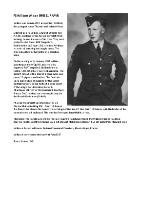 A preview of a PDF biography for Wilson, William